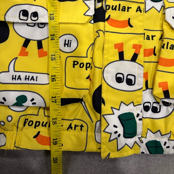 [130cm/Y8/10]Balabala Yellow Cartoon Print Light Jacket - Picture 7 of 8